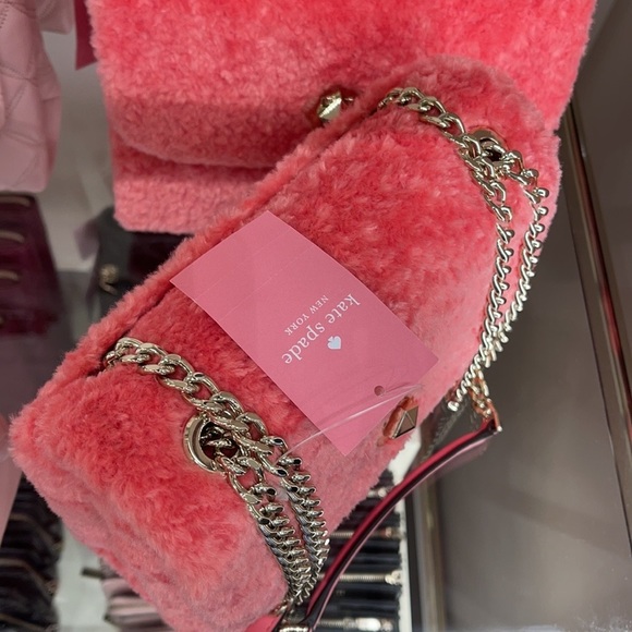 Kate Spade Natalia Foux Fur small flap crossbody - Picture 8 of 16